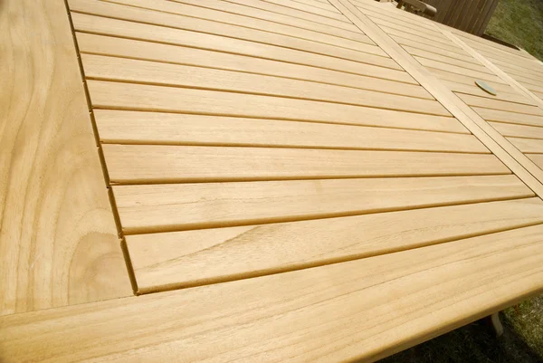 Drewniany stół szczegół — Zdjęcie stockowe