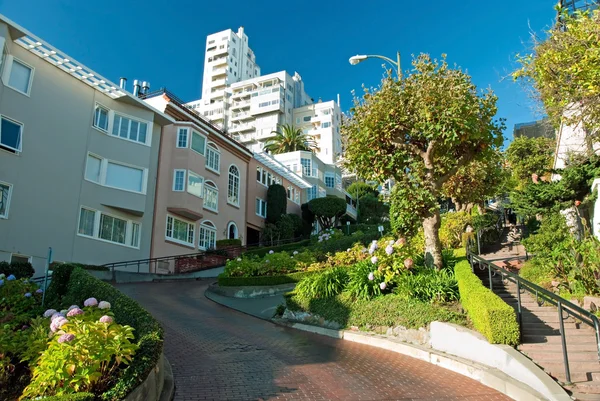 Lombard street in San Francisco — Stockfoto