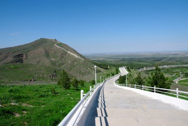 Türkmenistan ashgabad dağda ilkbahar