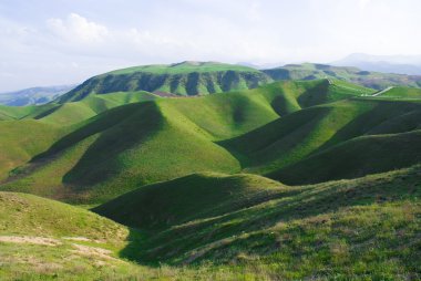 Türkmenistan ashgabad dağda ilkbahar