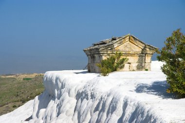 View in pamukkale Turkey clipart