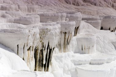 Travertine pools and terraces, Pamukkale, Turkey clipart