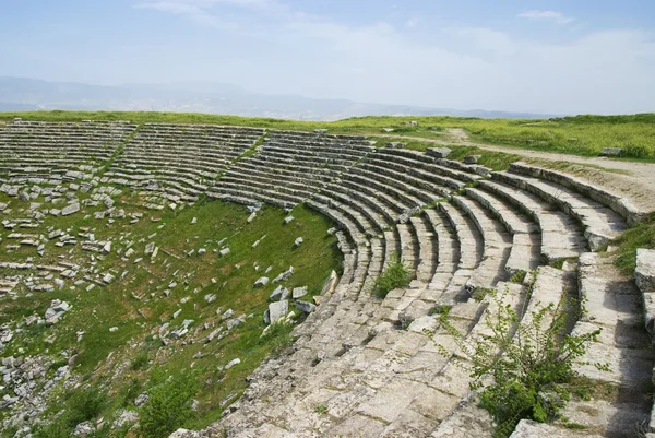Ruínas antigas do teatro, As Ruínas de Laodicéia uma cidade do Império Romano nos dias modernos, Turquia, Denizli . — Fotografia de Stock