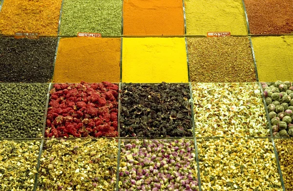 stock image Spice Bazaar, turkish spices for sale Turkey, Istanbul