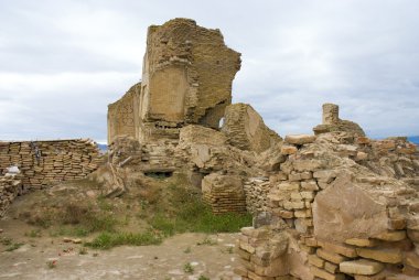 yıkık tarihi cami içindeki turkmenistan ashgabad anau-depe