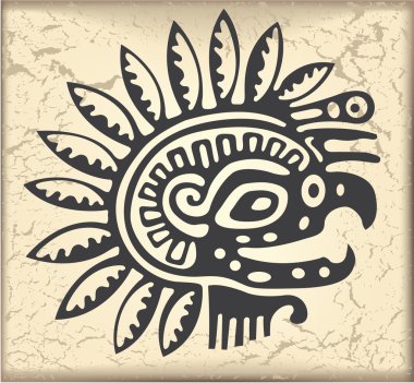 Ornament in style of the Maya clipart