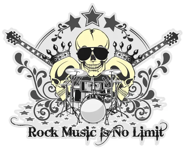 Rock n roll símbolo 4 — Vetor de Stock
