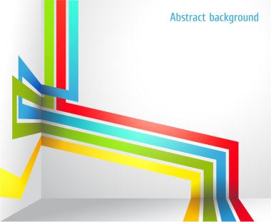 Abstract background with bright strips and a place under the text. vector clipart