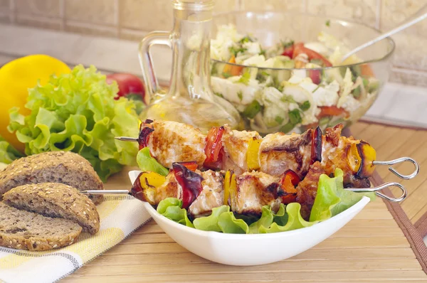 Sebzeli ızgara somon