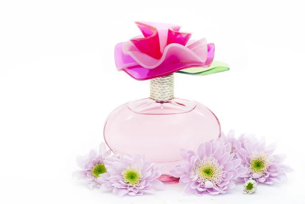 Perfum and flowers — Stock Photo, Image