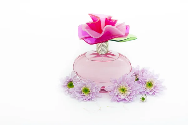 Perfum and flowers — Stock Photo, Image