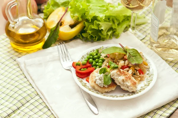 Vis schnitzels — Stockfoto