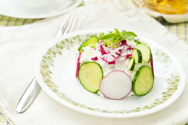 Spring fresh salad — Stock Photo, Image