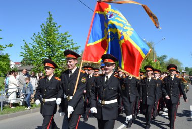 Zafer Bayramı. Festival demonstration.cadets Mart.