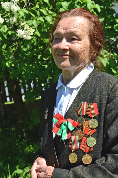 Stock image Victory Day.Portrait of the Belarusian guerrilla Valentina Yakovlevna Nikolayenko