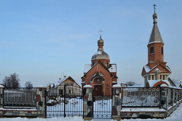 Ländlichen Tempel in Dorf Bogenschützen. Weißrussland — Stockfoto