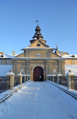 nesvizhsky kilit girdi. Belarus. Şubat 2012.