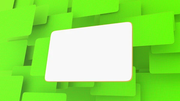 Yeşil grid üzerinde billboard — Stok fotoğraf