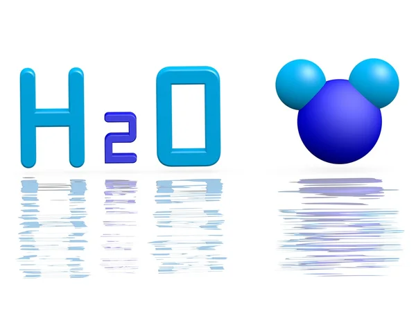 Formula of water — Stock Photo, Image