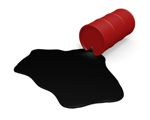 stock image Barrel with spilled oil