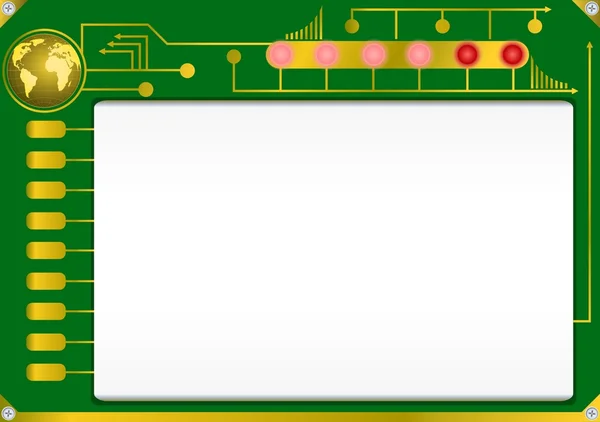 Placa de circuito abstracto — Vector de stock