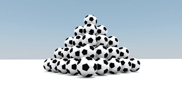 Balls as a pyramid — Stock Photo, Image