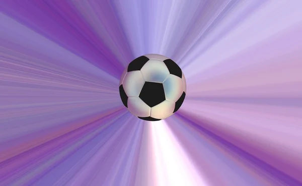 Fußball über abstrakten Hintergrund — Stockfoto
