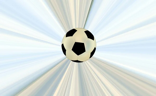 Soccerball over abstracte achtergrond — Stockfoto