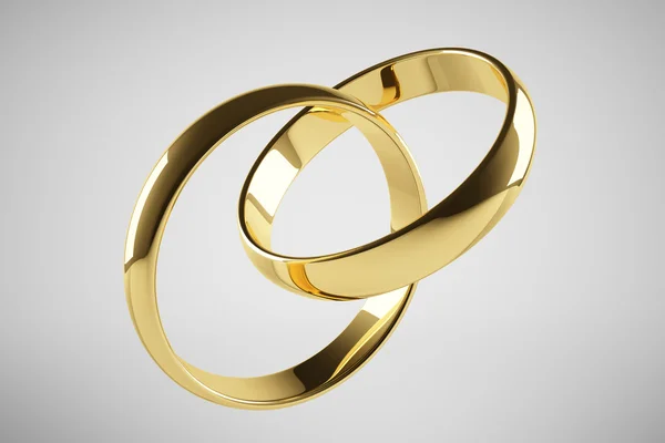Золоте кільце весілля — стокове фото