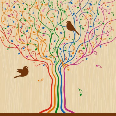 Musical Tree clipart