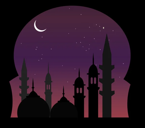Arabische Nachtsicht Stockfoto