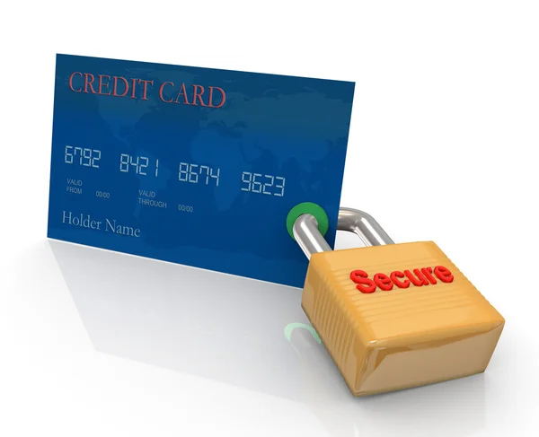 Protecção do cartão de crédito — Fotografia de Stock