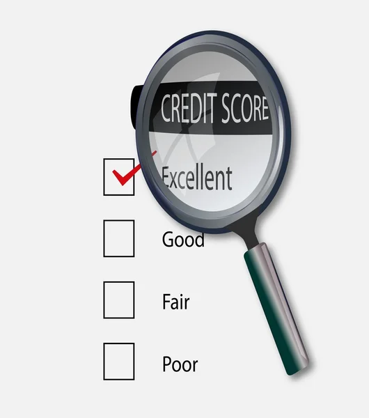 Excelente pontuação de crédito — Fotografia de Stock
