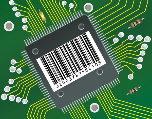 Barcode circuit — Stockfoto
