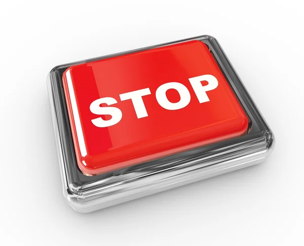 Stop push button — Zdjęcie stockowe