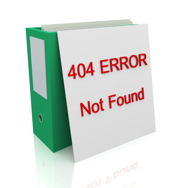 Fout 404 - niet gevonden — Stockfoto
