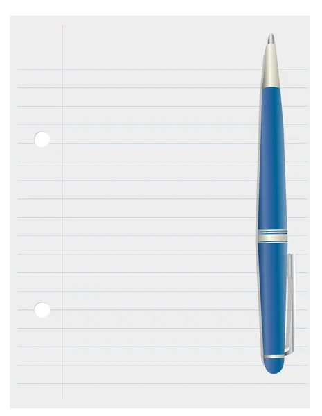 Papel e caneta — Fotografia de Stock
