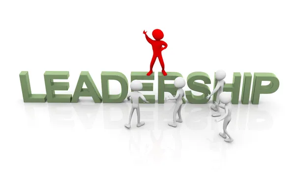 Líder liderando o resto — Fotografia de Stock