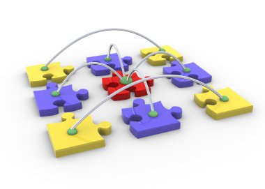 Puzzle network clipart