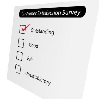 Customer satisfaction rating clipart