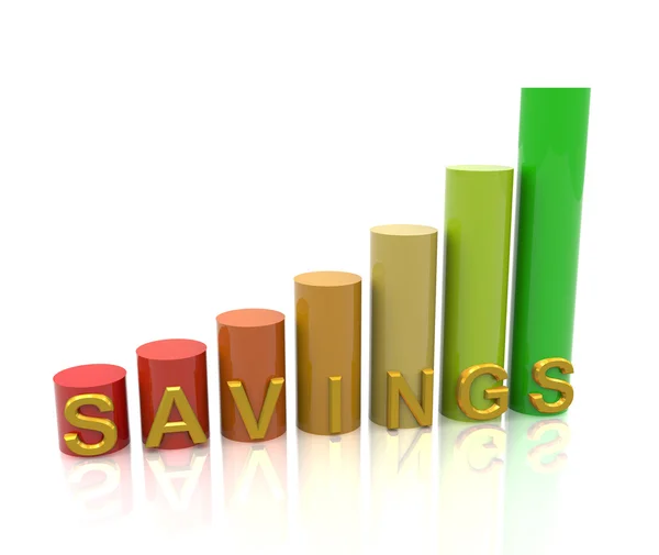 Wachstum der Ersparnisse — Stockfoto