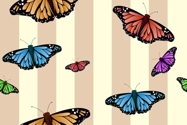 Bezszwowe motyle — Zdjęcie stockowe