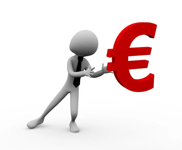 Capturar euros — Foto de Stock