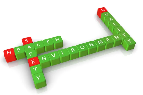 Säkerhet hälsa miljö kvalitet — Stockfoto