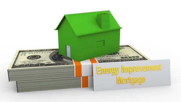 Hipoteca de melhoria energética — Fotografia de Stock