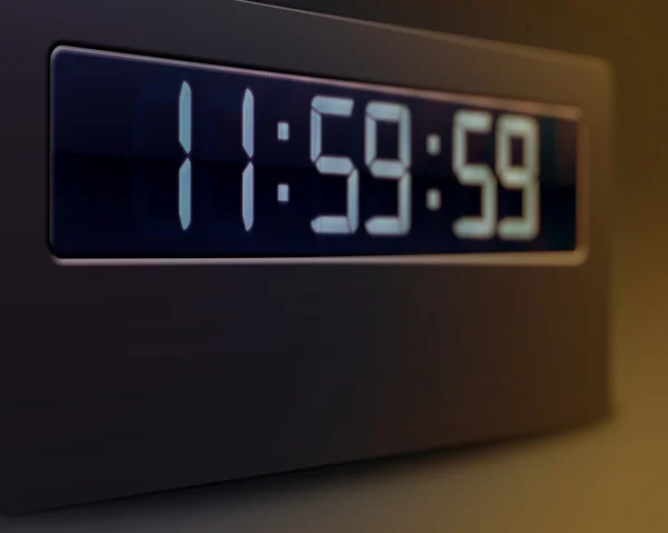 Closeup of digital clock — Stock Photo, Image