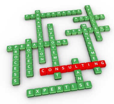 Crossword of consulting clipart