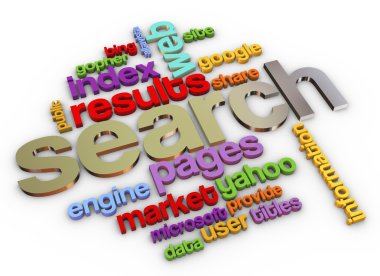 3d Search engine clipart