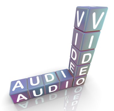 Crossword of 'audio video' clipart