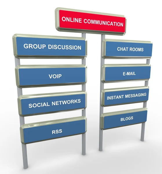 Komunikacja online — Zdjęcie stockowe